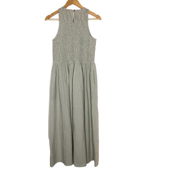 Madewell The Melody Dress Smocked Sleeveless Midi Pistachio Green NWT SP - Picture 9 of 12